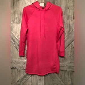 Adorable Barbie Pink hooded sweatshirt dress